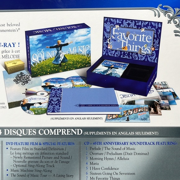 DVD CD BLU-Ray - the SOUND OF MUSIC -45th ANNIVERSARY EDITION - 4 Disc - Picture 1 of 12